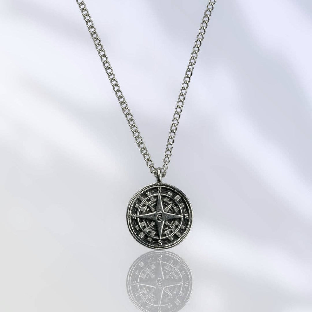 Compass Pendant & Chain