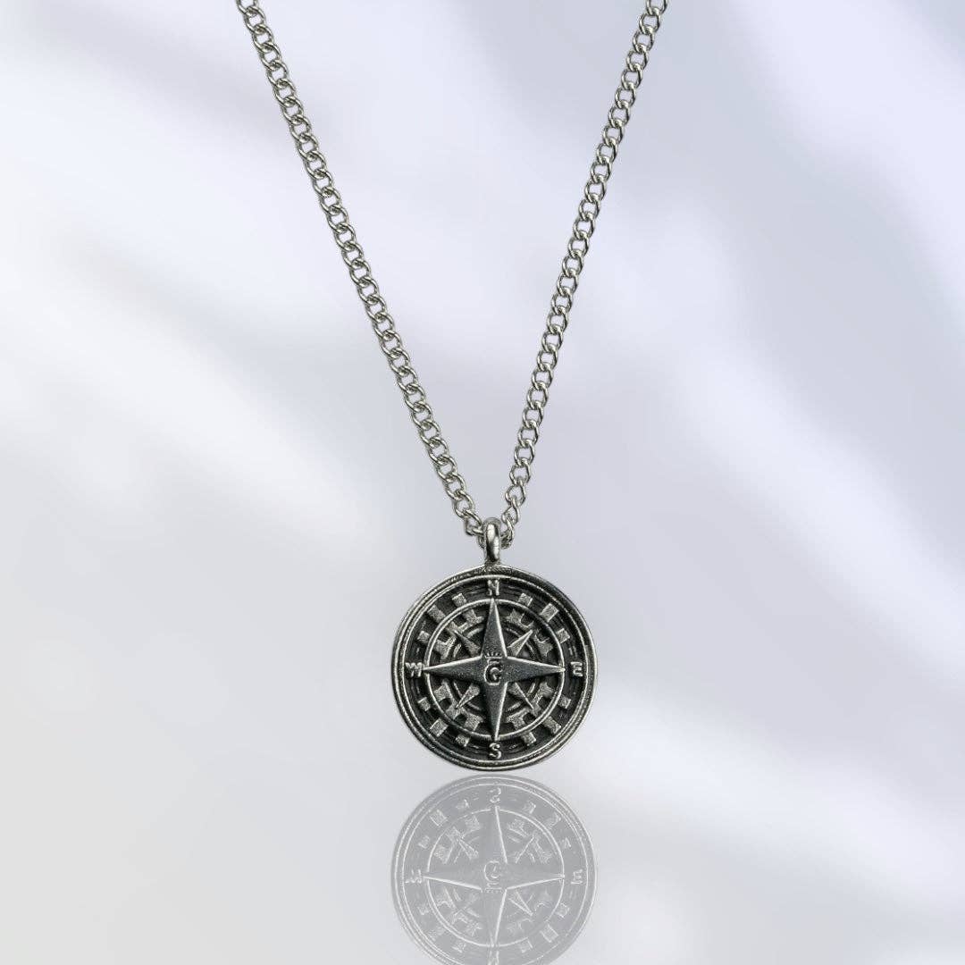 Compass Pendant & Chain