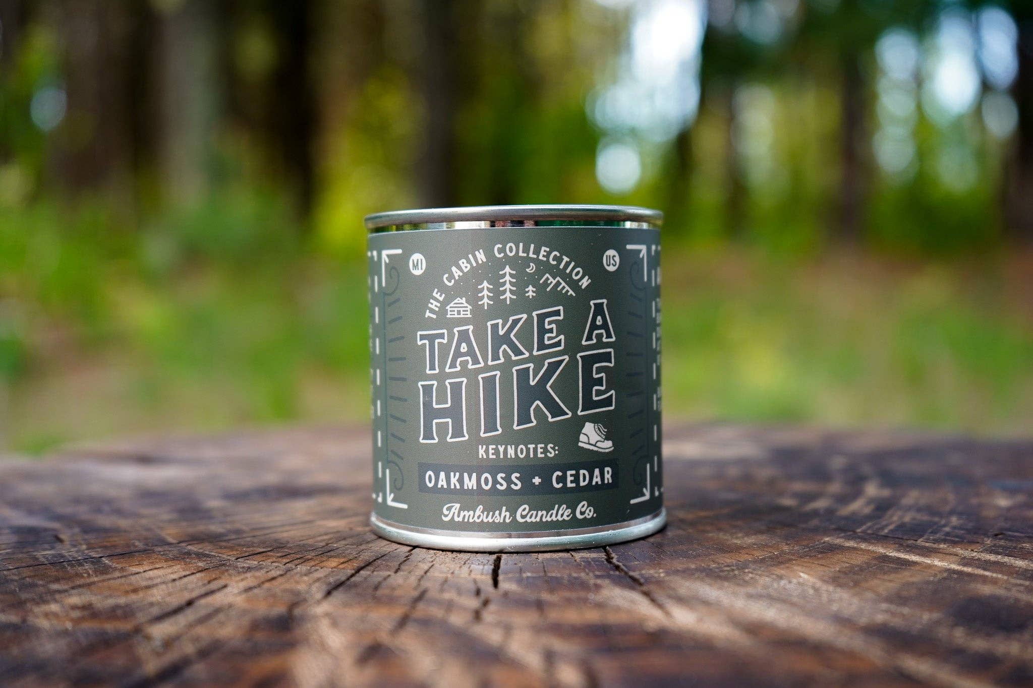Take A Hike | Oakmoss + Cedar Soy Candle