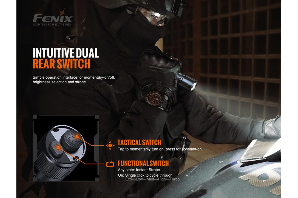 Fenix TK20R V2.0 Rechargeable Flashlight - 3000 lumens
