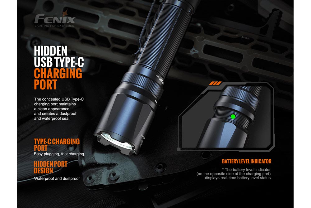 Fenix TK20R V2.0 Rechargeable Flashlight - 3000 lumens