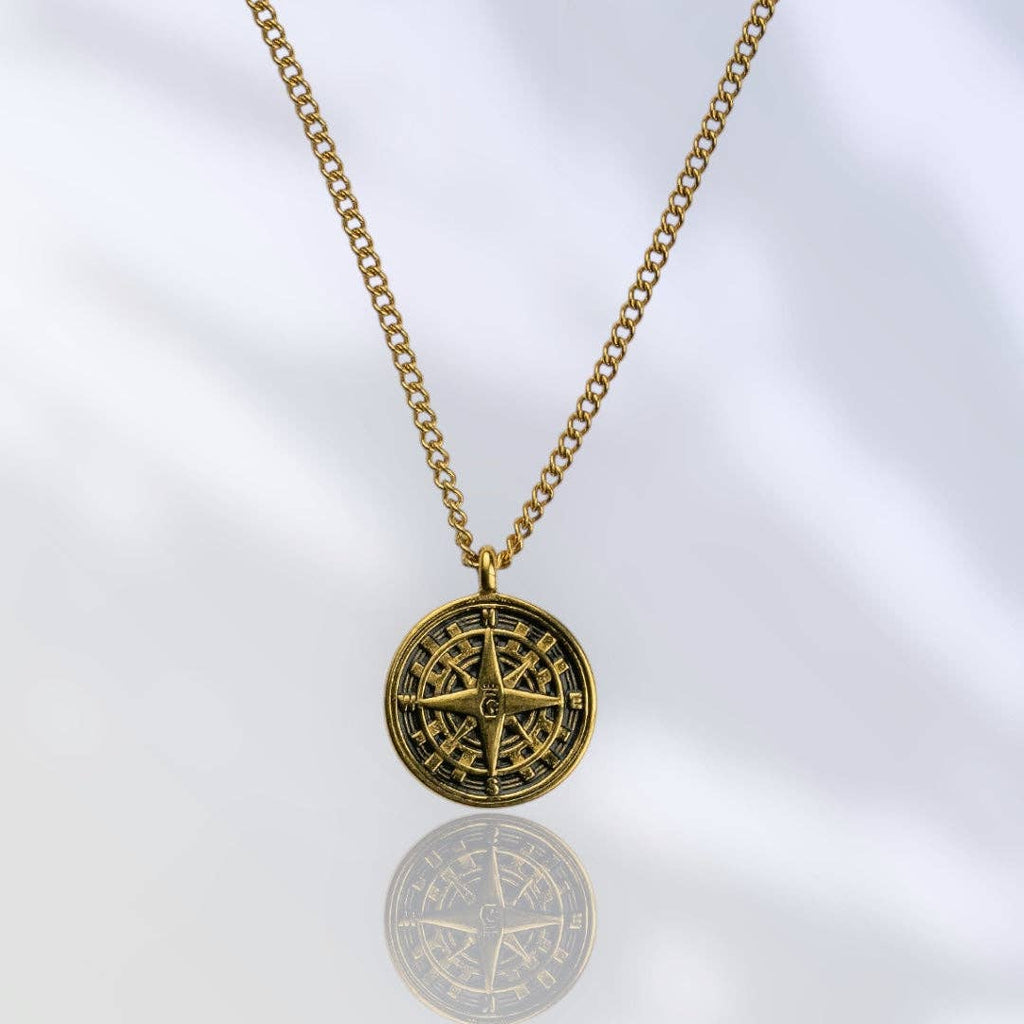 Compass Pendant & Chain