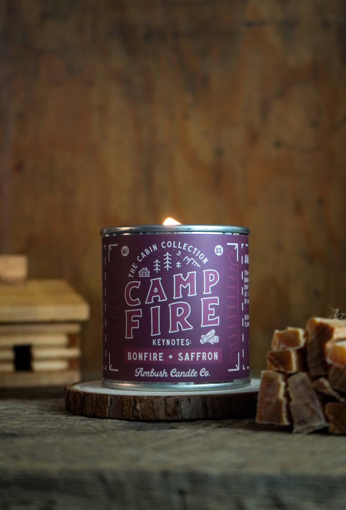 Campfire | Bonfire + Saffron Soy Candle