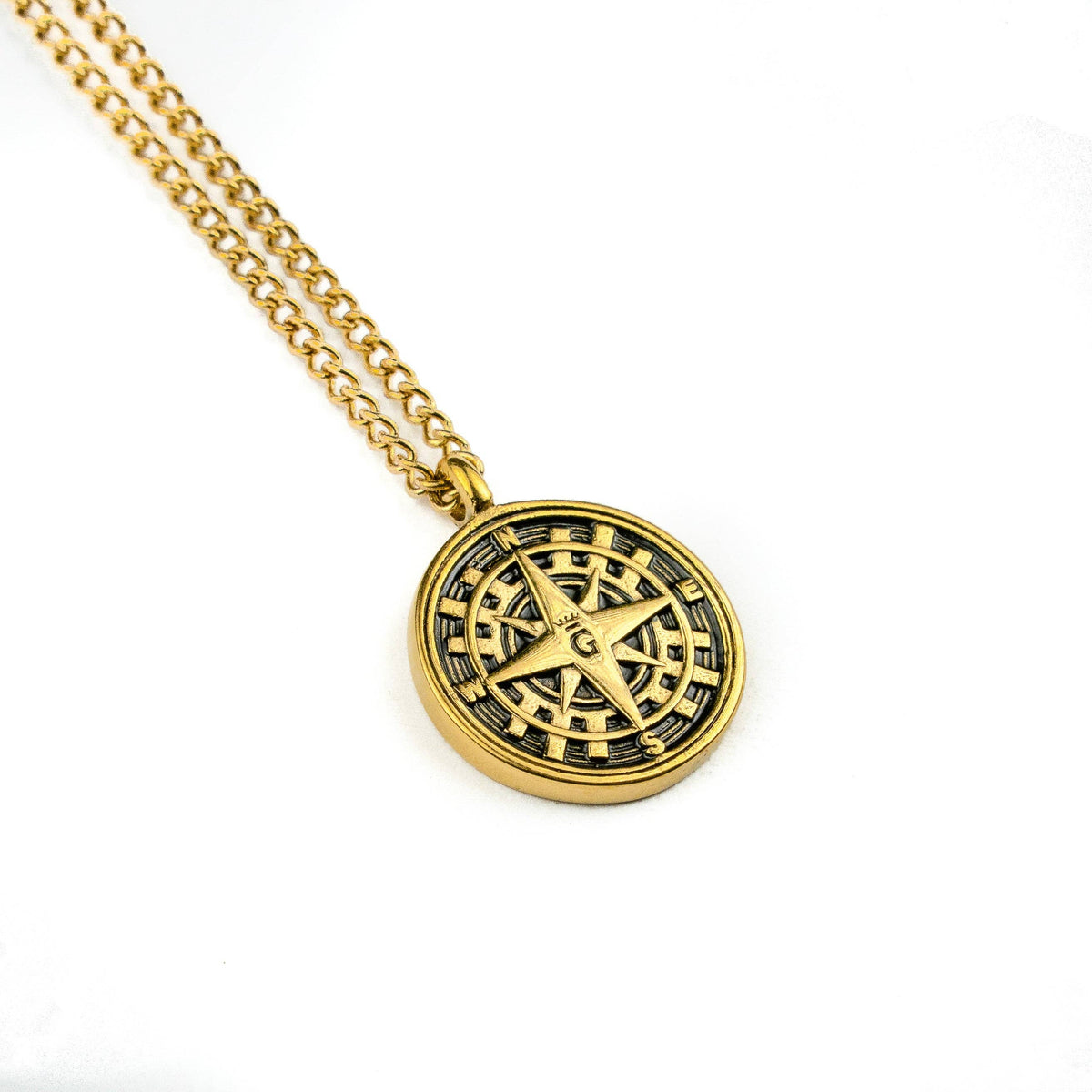 Compass Pendant & Chain