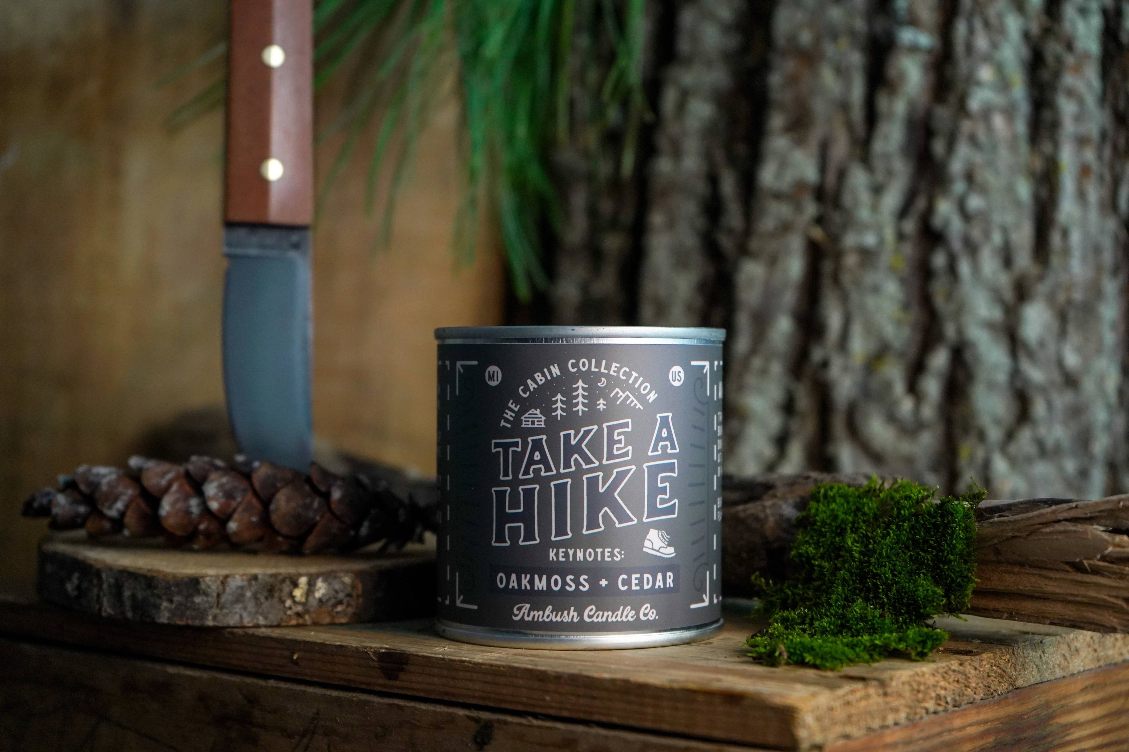 Take A Hike | Oakmoss + Cedar Soy Candle