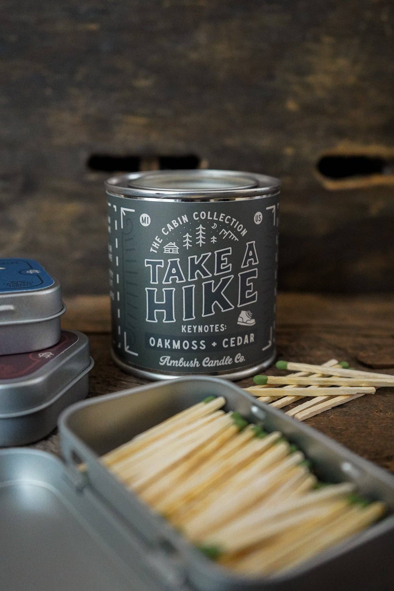 Take A Hike | Oakmoss + Cedar Soy Candle