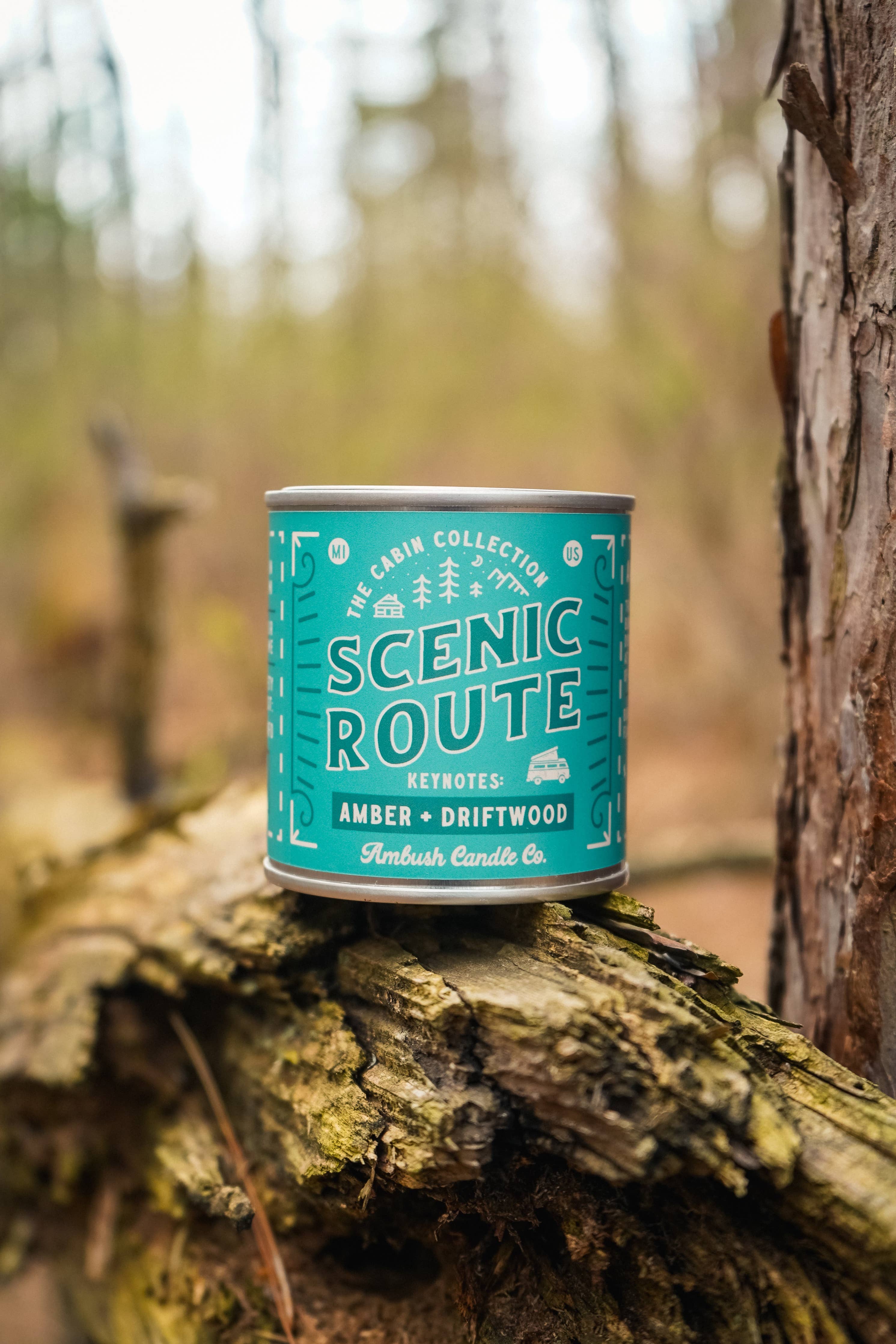 Scenic Route | Amber + Driftwood Soy Candle
