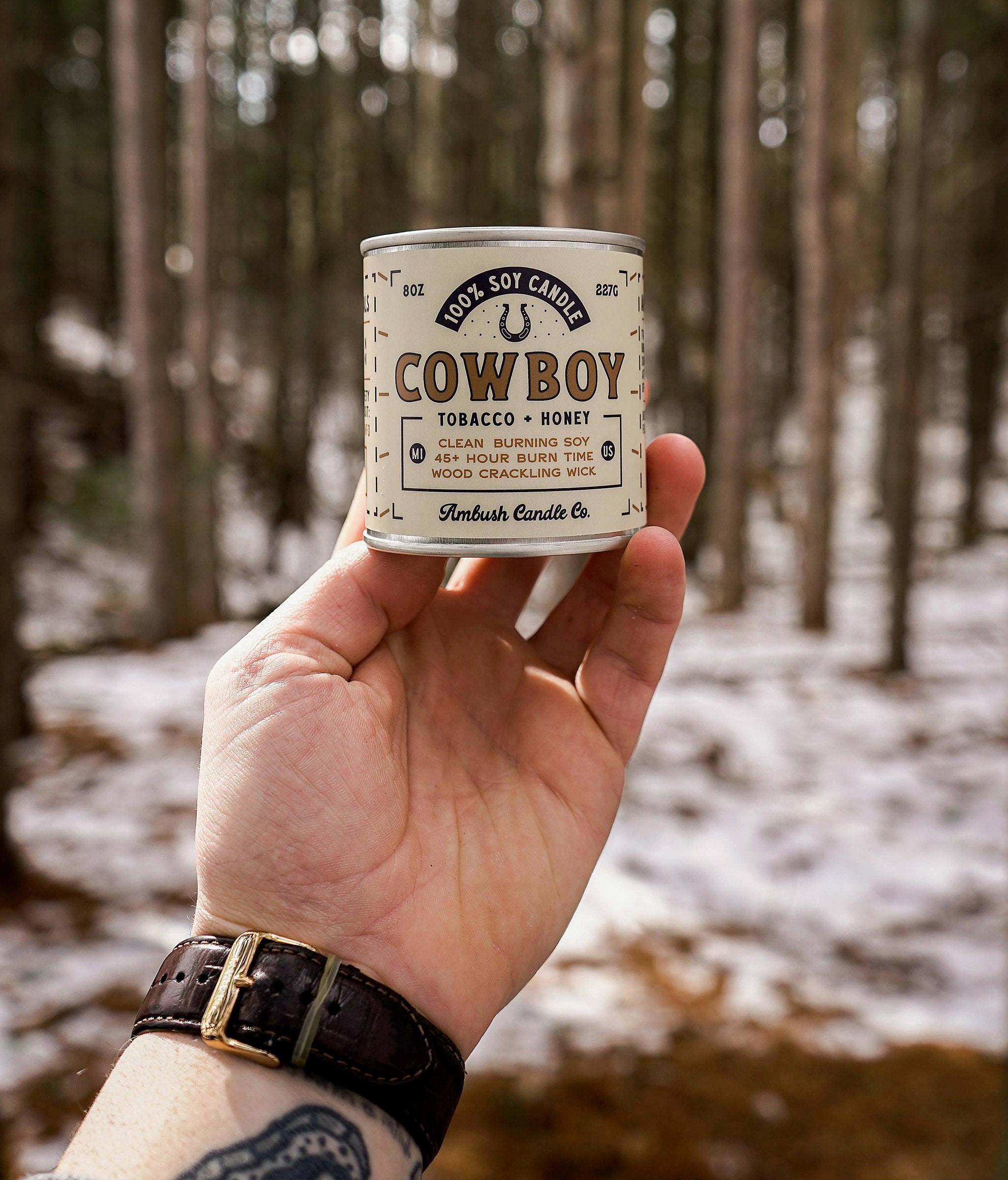 Ambush Candle Co Cowboy candle
