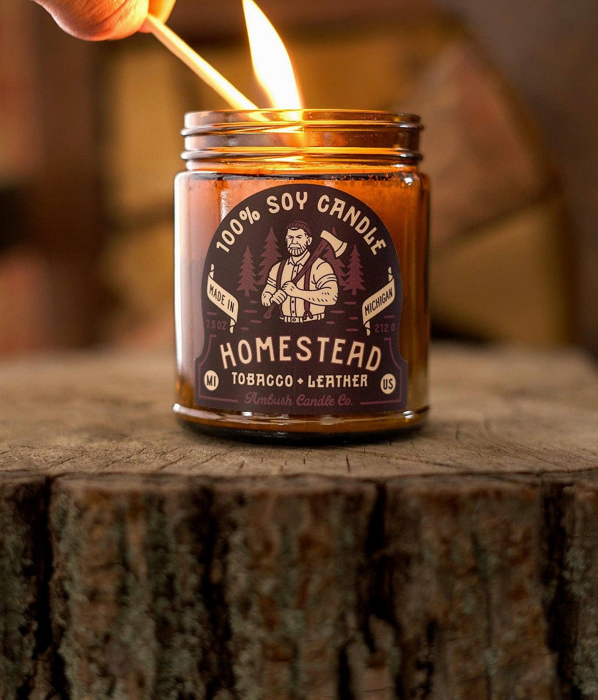 Ambush Candle Co Homestead candle