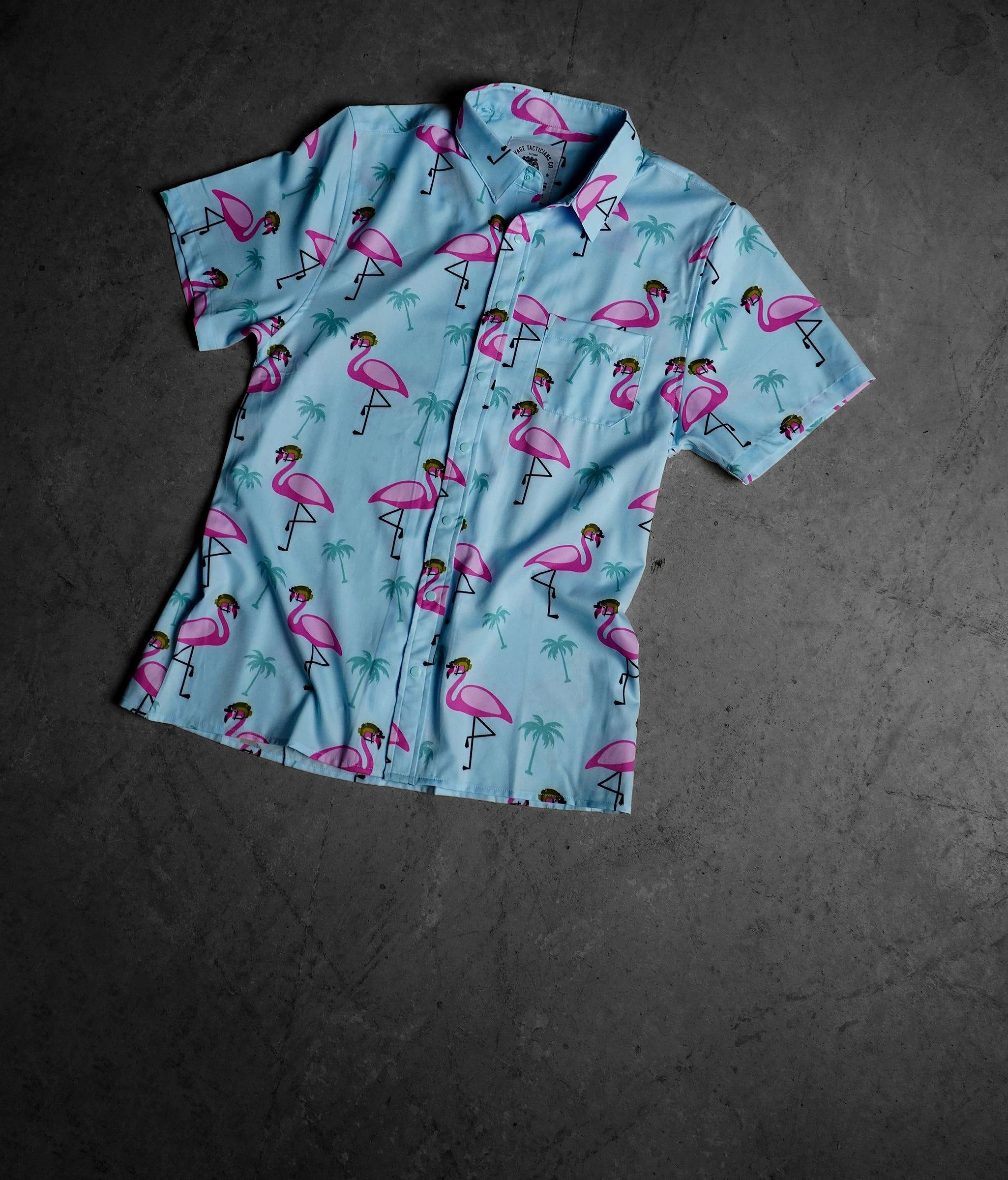 Savage Tacticians Flamingo Team Six button-up