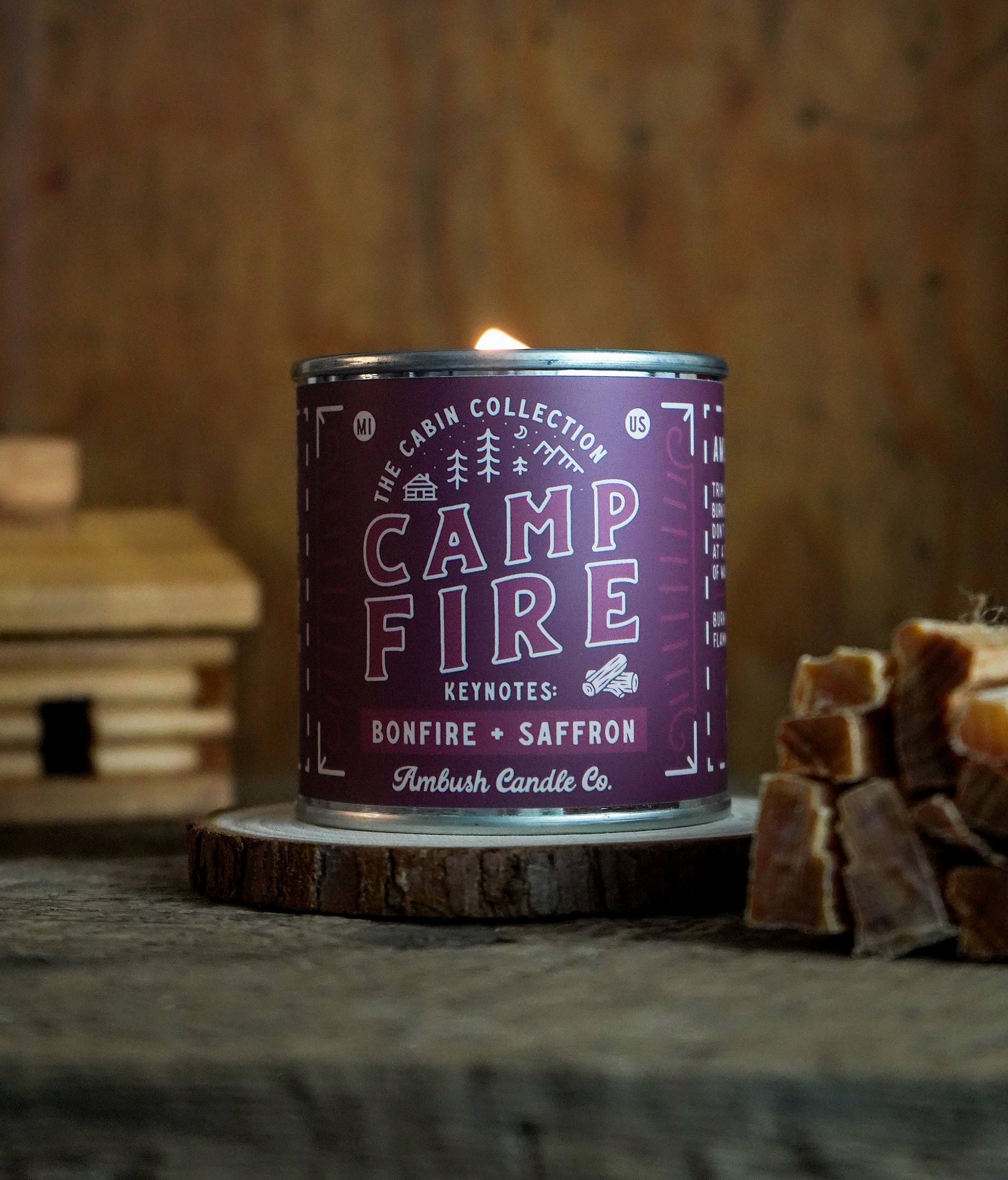 Ambush Candle Co Campfire candle