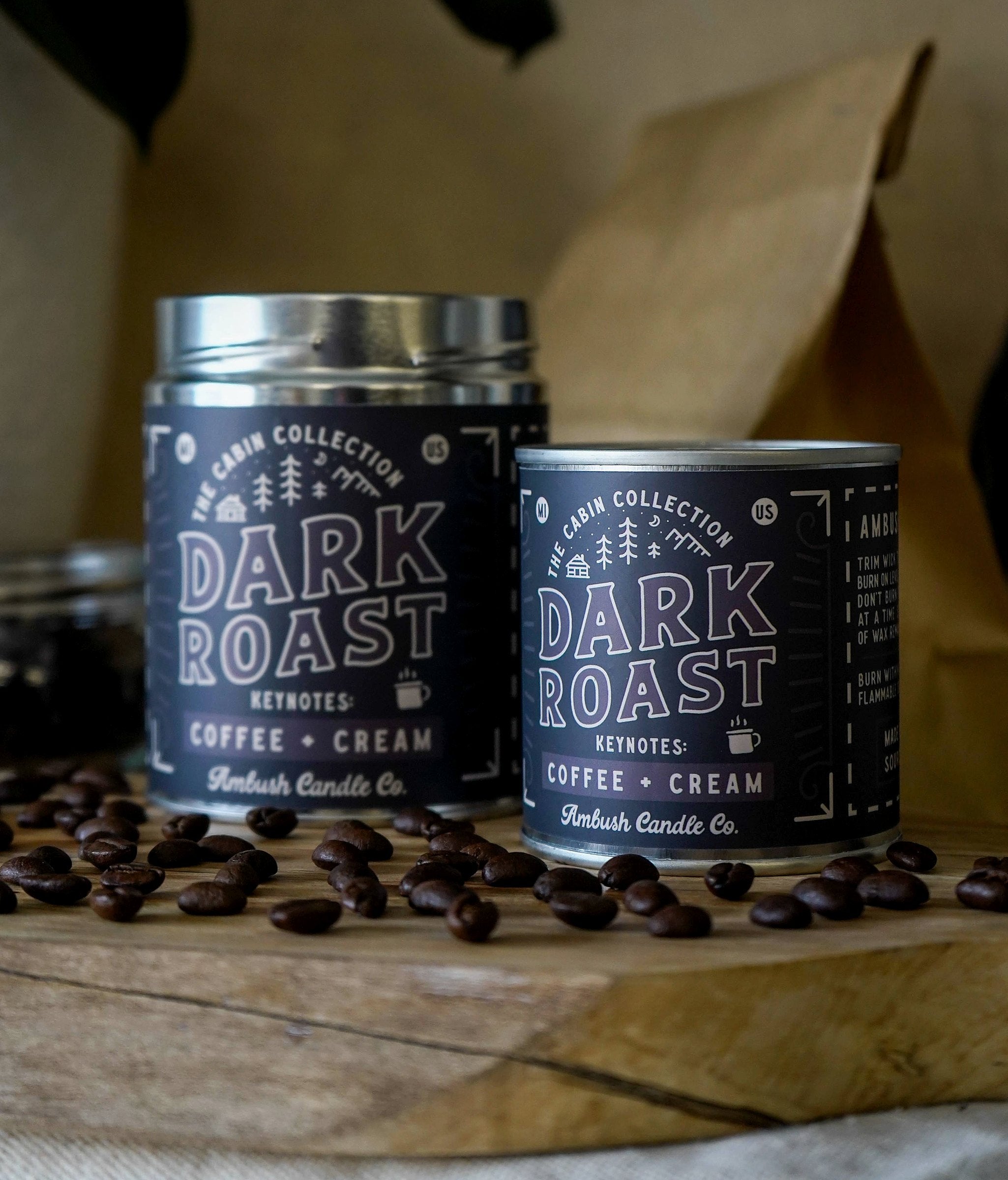 Ambush Candle Co Dark Roast candle